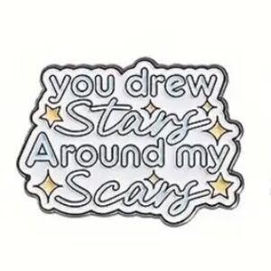 CARDIGAN - YOU DREW STARS AROUND MY SCARS PIN TAYLOR PIN